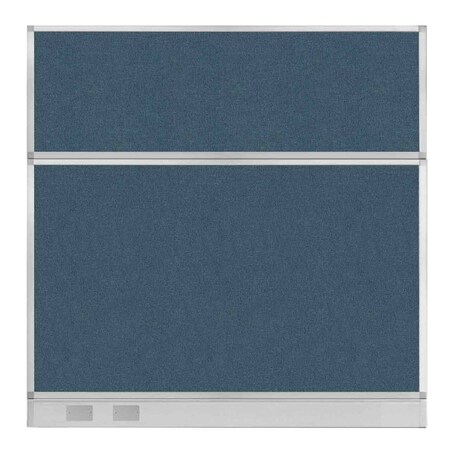 Versare Hush Panel Configurable Cubicle Partition 6' x 6' Caribbean Fabric W/ Cable Channel 1812569